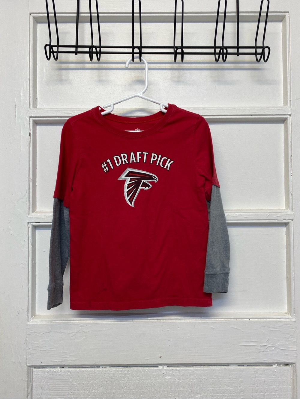 Atlanta Falcons  #1 Draft Pick Long Sleeve TSHIRT boys size 5T